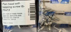 10 Pack Pan Head Self Tapping Screw M6x13 For Stihl Chainsaws 9074 478 4405