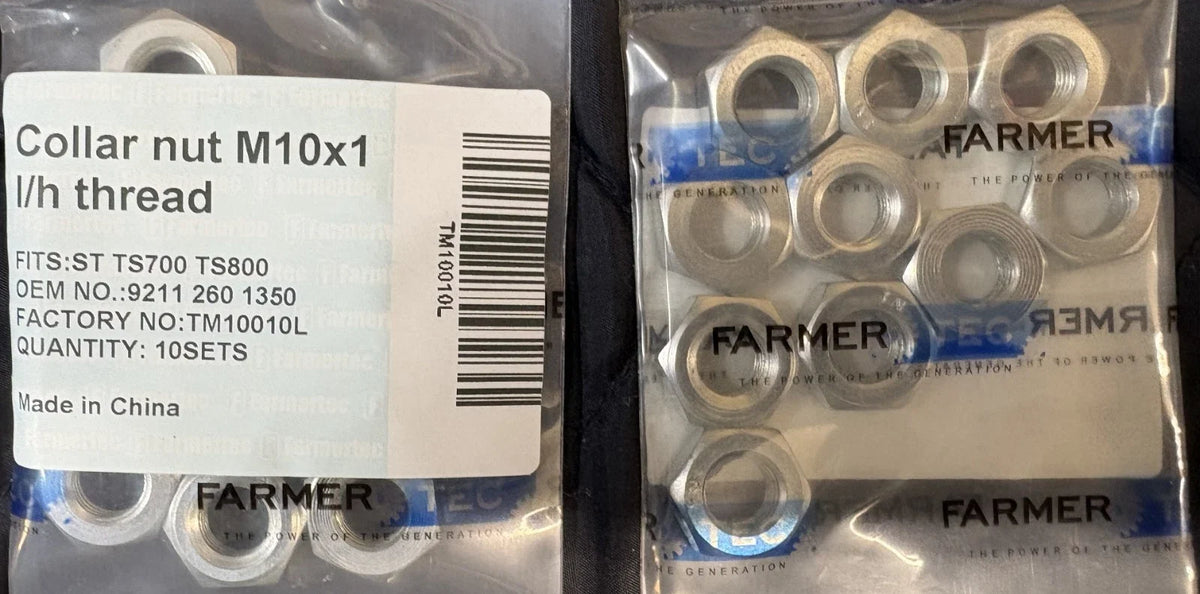 10 Pack Collar Nut M10x1 For Stihl Chainsaws 9011 260 1350 for Stihl